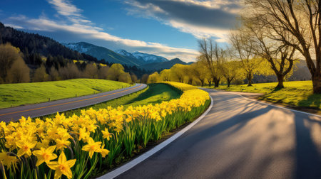 yellow spring highwayの素材