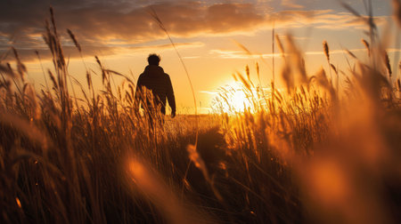 sun spring silhouetteの素材