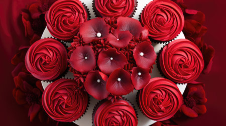 dessert red velvet cupcakeの素材