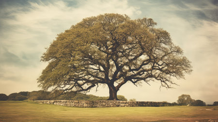 gnarled vintage treeの素材