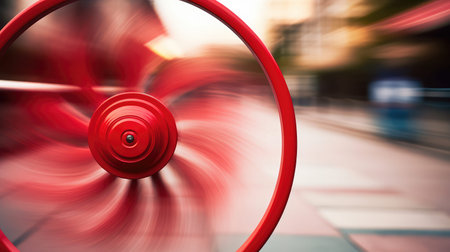 rapidly red pinwheelの素材