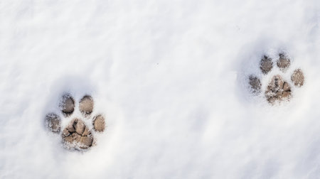 outline paw print textureの素材