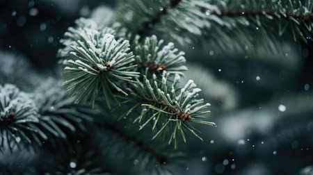 winter pine trees snowの素材