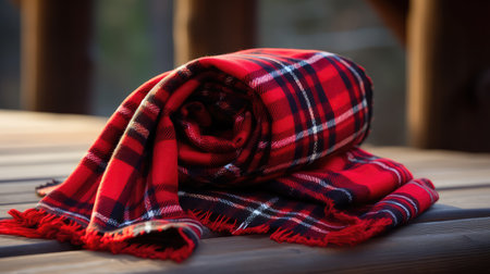 classic red tartanの素材