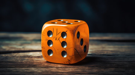 close orange diceの素材