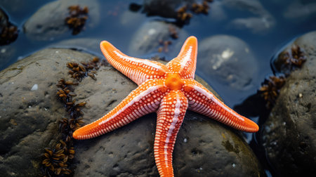 up orange starfishの素材