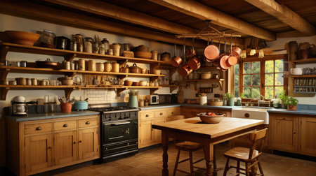 beams rustic country kitchenの素材