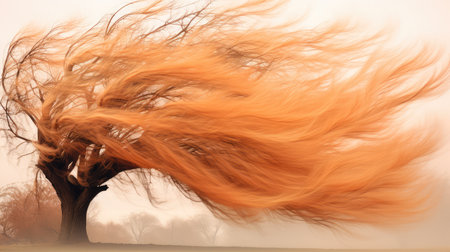 energy trees in windの素材