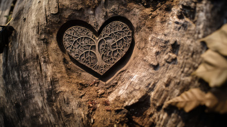 carving tree engravingの素材