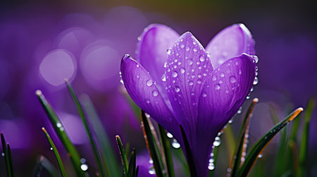 garden spring purpleの素材