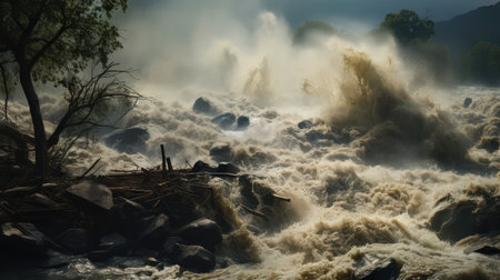 debris water gushingの素材