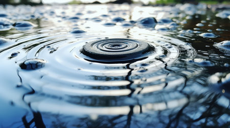 concentric water texture backgroundの素材