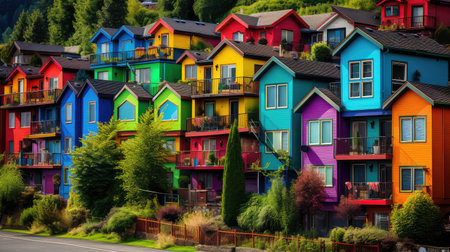 village rainbow housesの素材