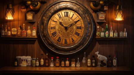 pub beer clockの素材