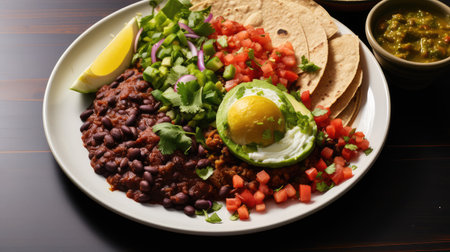 salsa black refried beansの素材