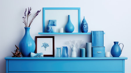 design blue photo frameの素材