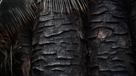 patterns black palm treesの素材