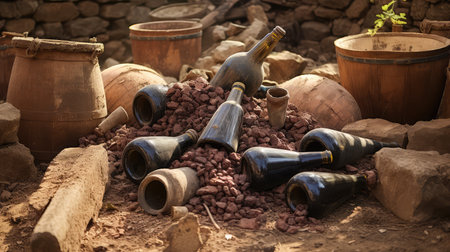 roman ancient wineの素材