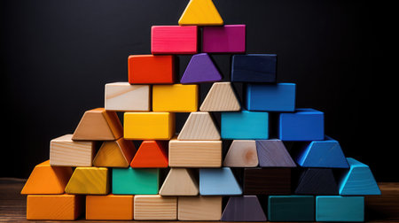 vibrant wood blocksの素材