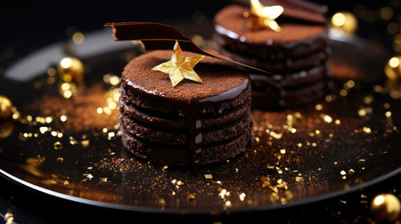 elegant black gold sparkleの素材