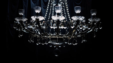 patterns black background with lightの素材