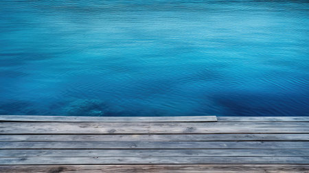 dock wood background blueの素材