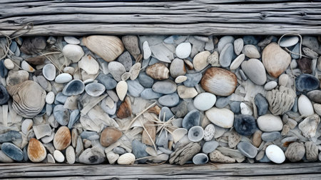 grainy beach wood backgroundの素材