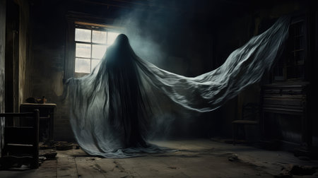 haunted black ghostの素材