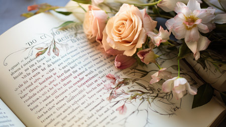 calligraphy book pagesの素材