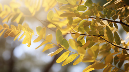 branch acacia leavesの素材