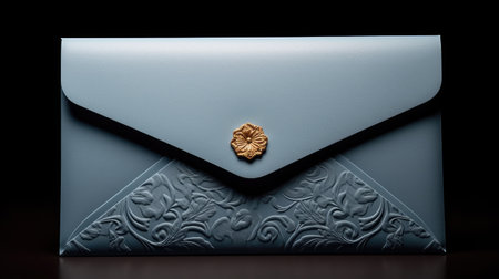 embossed blue envelopeの素材