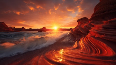 sunrocks fire waveの素材