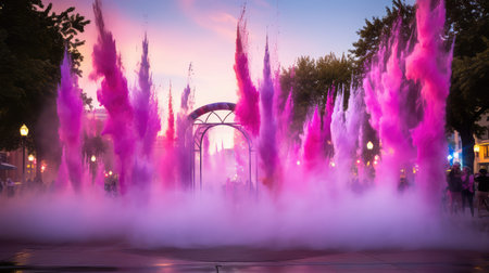 bright colorful waterの素材