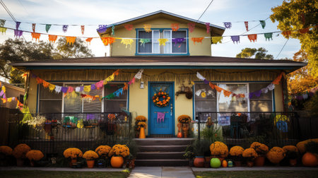 dia halloween house decorationsの素材