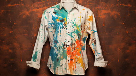 paint distressed shirt textureの素材