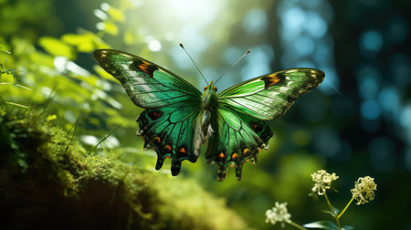 movement green butterflyの素材