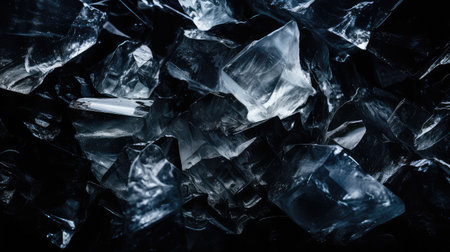 jagged ice black backgroundの素材