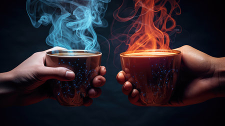 hands coffee connectionの素材