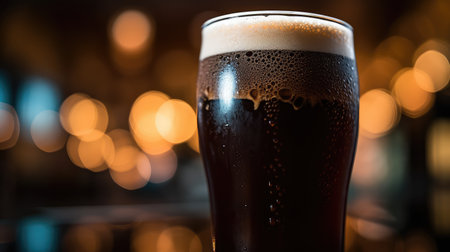 dark craft beer glassの素材