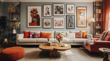 artwork inside wallの素材