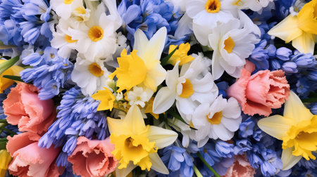 bouquet easter textureの素材