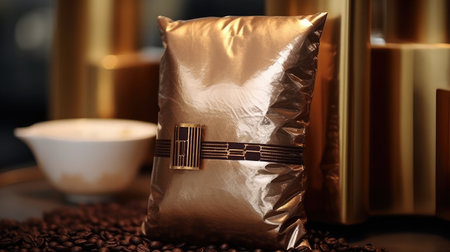 glamorous coffee bag textureの素材