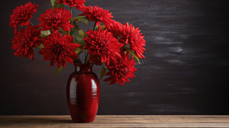 bouquet chrysanthemum redの素材
