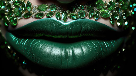 glamour green lipsの素材