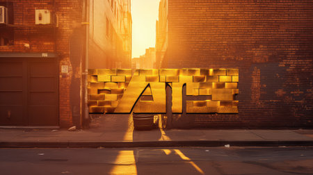 brick gold hashtagの素材