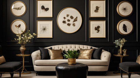 living gold oval picture frameの素材