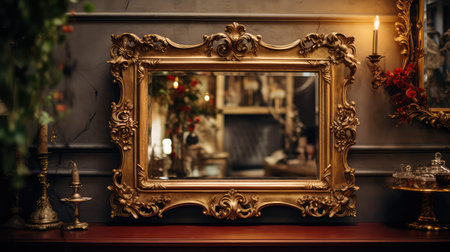 opulent fancy gold borderの素材