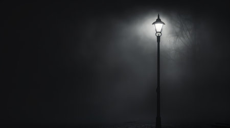 lamp fog black backgroundの素材