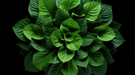 circular crest leavesの素材