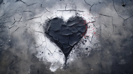 sidewalk heart blackの素材